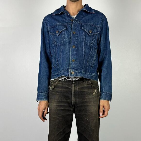 Vintage Levis Jacket Levis Trucker Jacket Levis Denim Jacket Levis Large - Picture 1 of 4